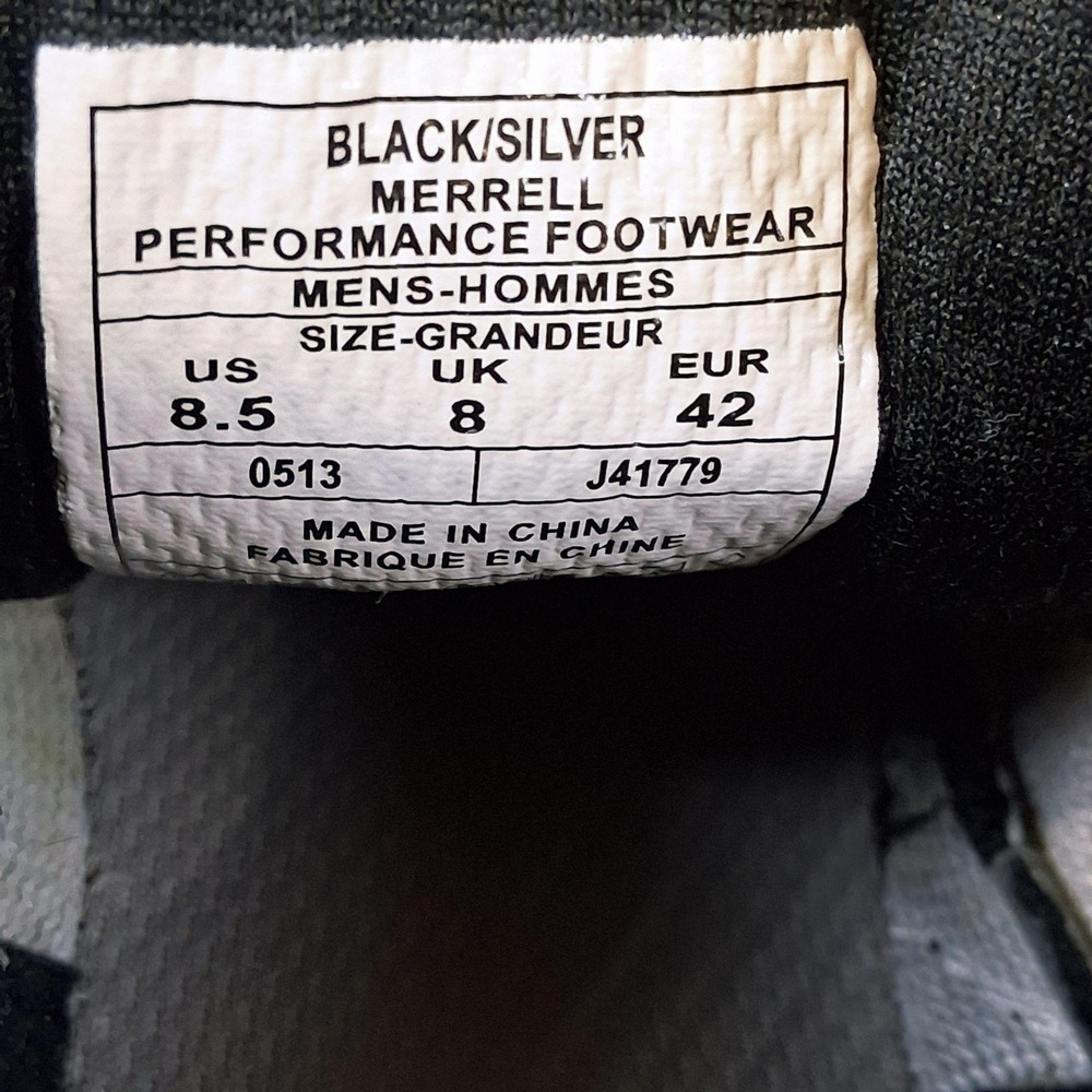 Merrell Trail Glove 2 Shoes Mens 8.5 Black Running Vibram Athletic Minimalist - Picture 8 of 10